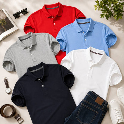 Pack Of 5 Polo T-shirt COMBO