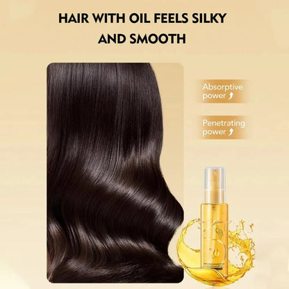 Hair Care Essential Oil Spray, Nourishing & Repair, Smooth Shiny Finish, Long-Lasting Fragrance, Easy Use for All Hair Types