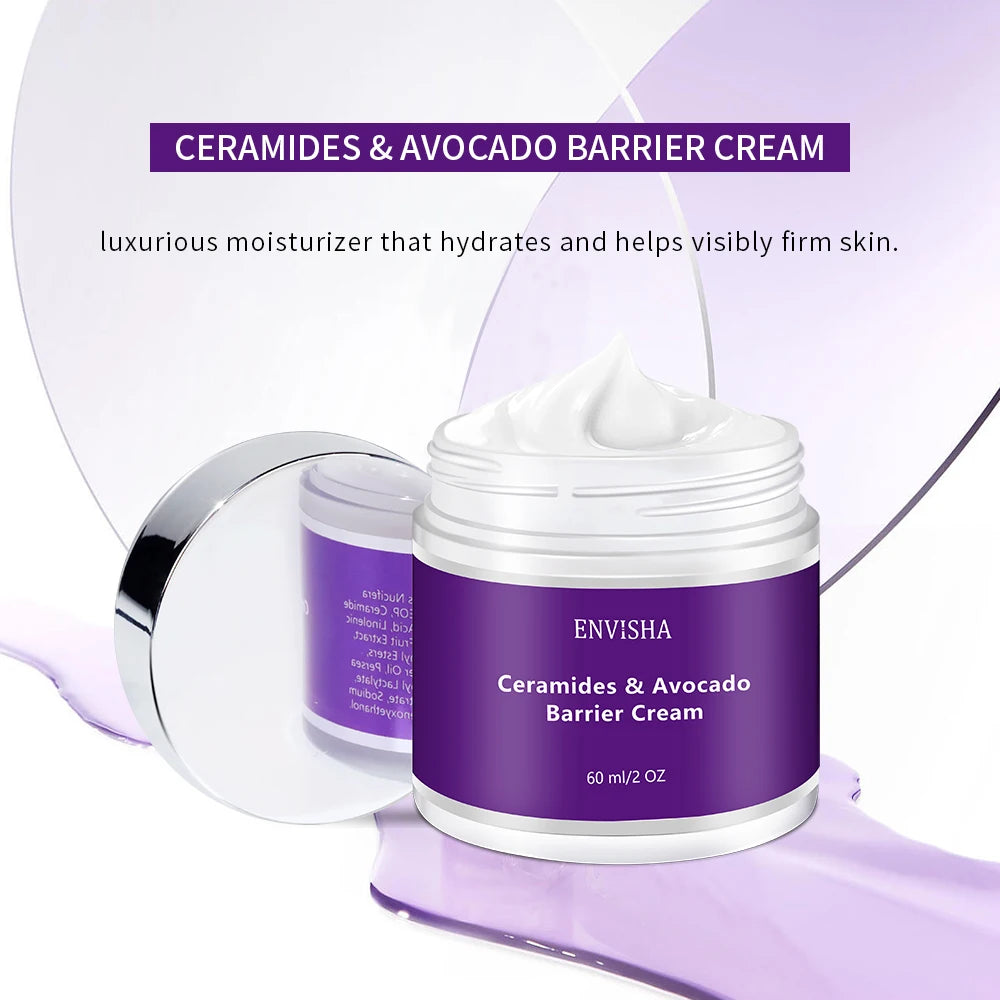 Beauty Health Facial Cream Ceramides Avocado Barrier Skin Care Anti-Wrinkle Aging Moisturizing Shrink Pores Whitening Firming