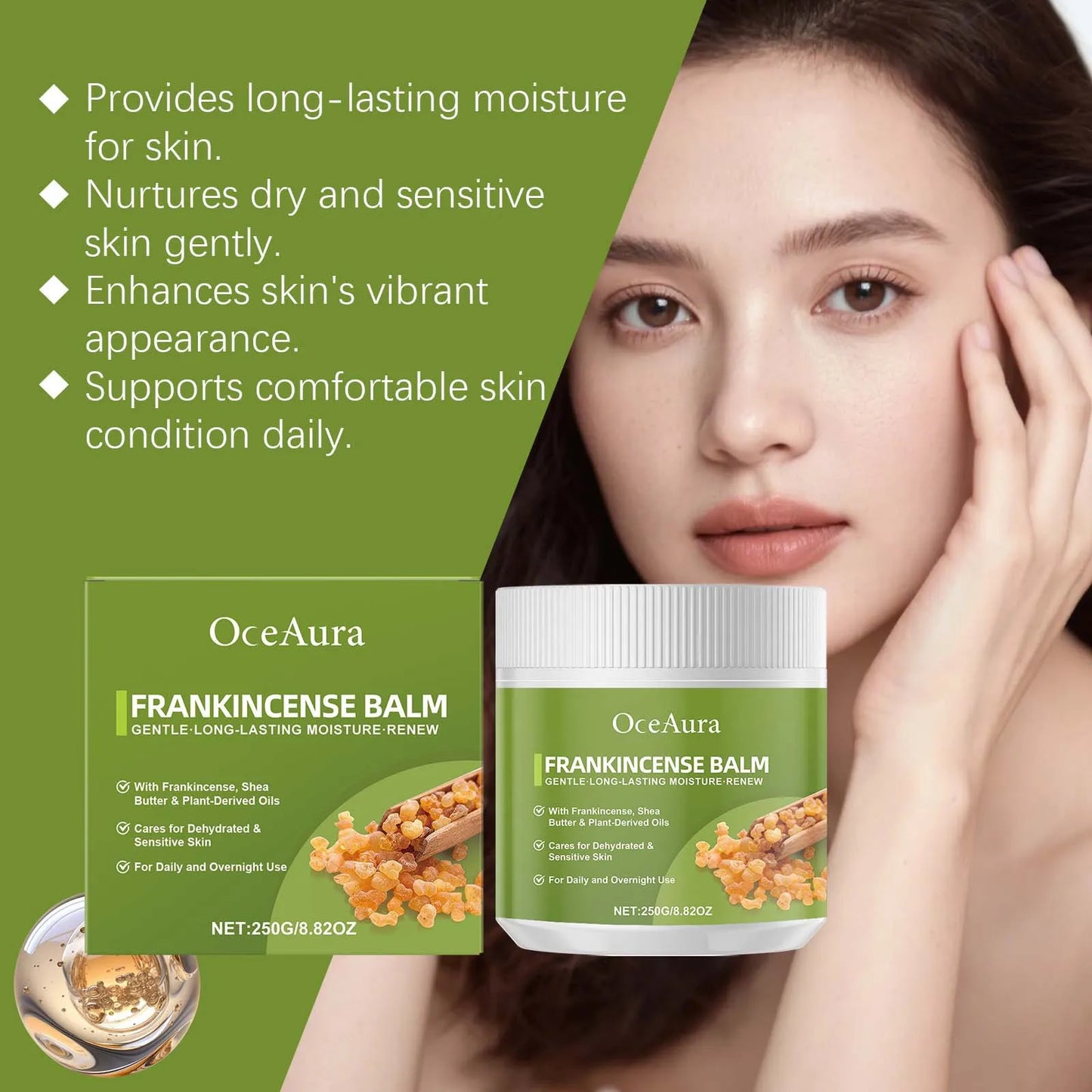 Face Rejuvenation Cream Relieve Dry Rough Dullness Remove Fine Lines Lift Facial Moisturizer Frankincense Skin Lightening Cream